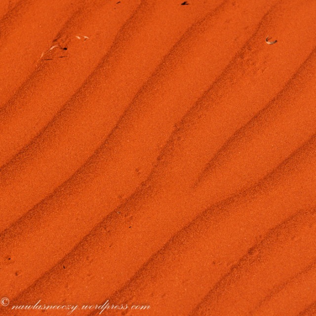 czerwone wydmy mozna podziwiac po drodze na Olgasy